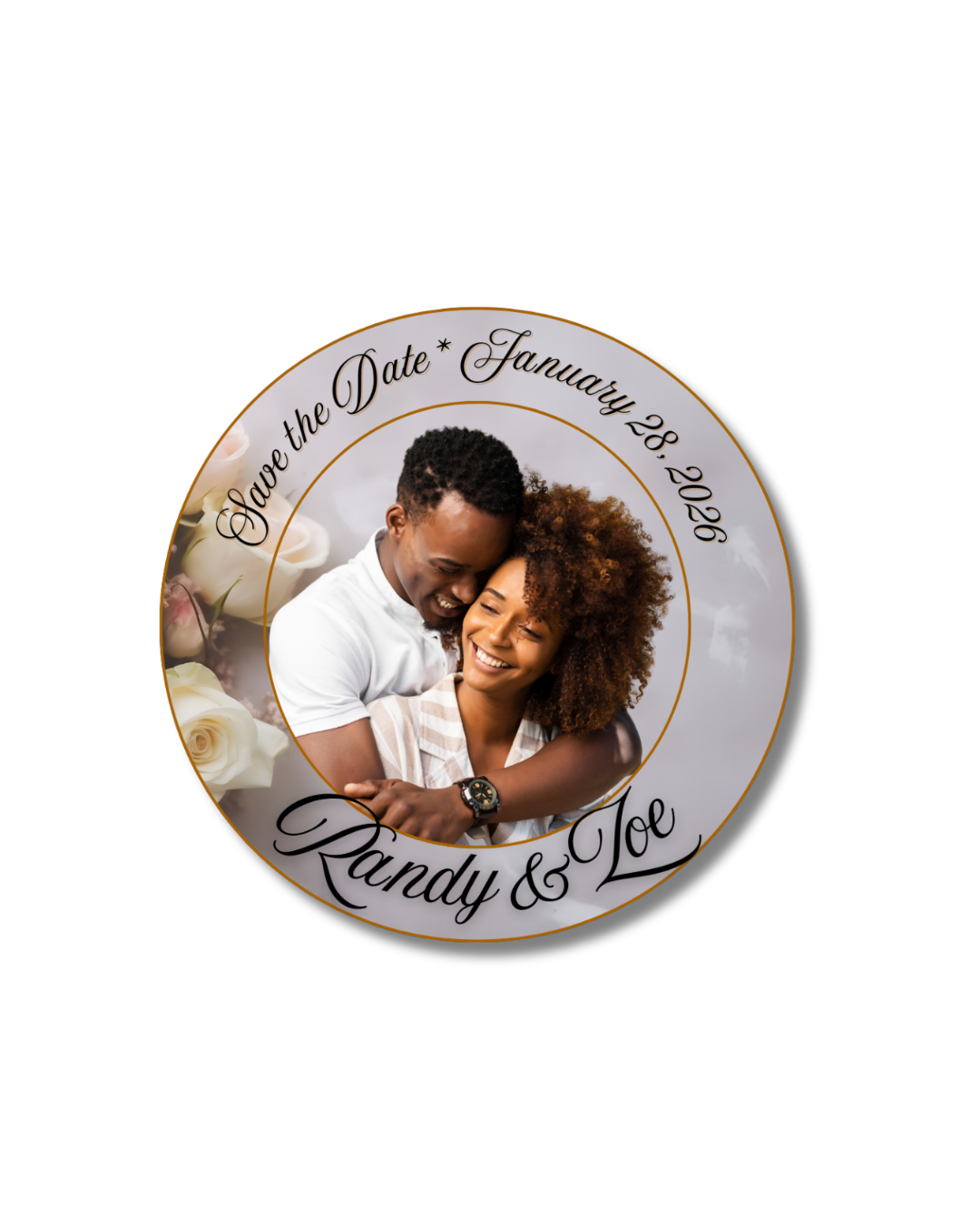 Save the Date customizable Photo key chain