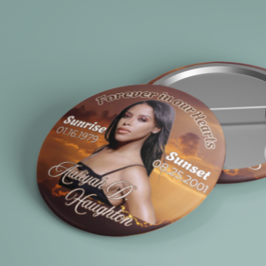 Sunset Memorial Badge Pin
