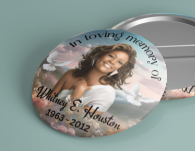 Whimsical Memorial Badge Pin