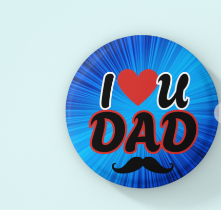 I love you dad Badge Pin