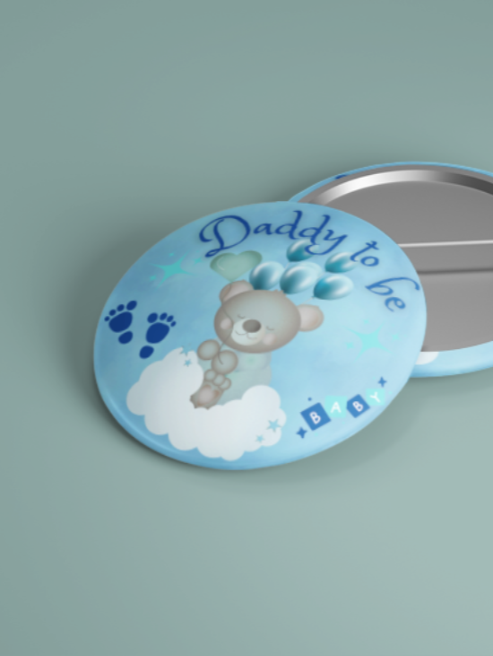 Dreamy daddy/mommy to be button pins