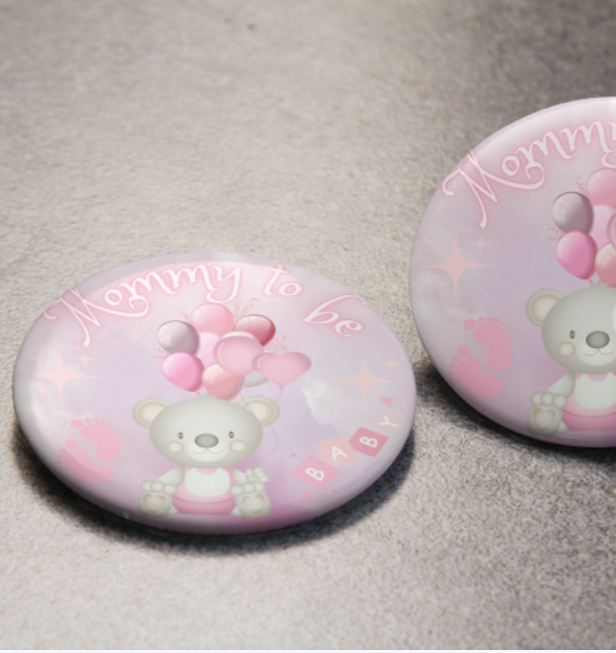 Dreamy daddy/mommy to be button pins