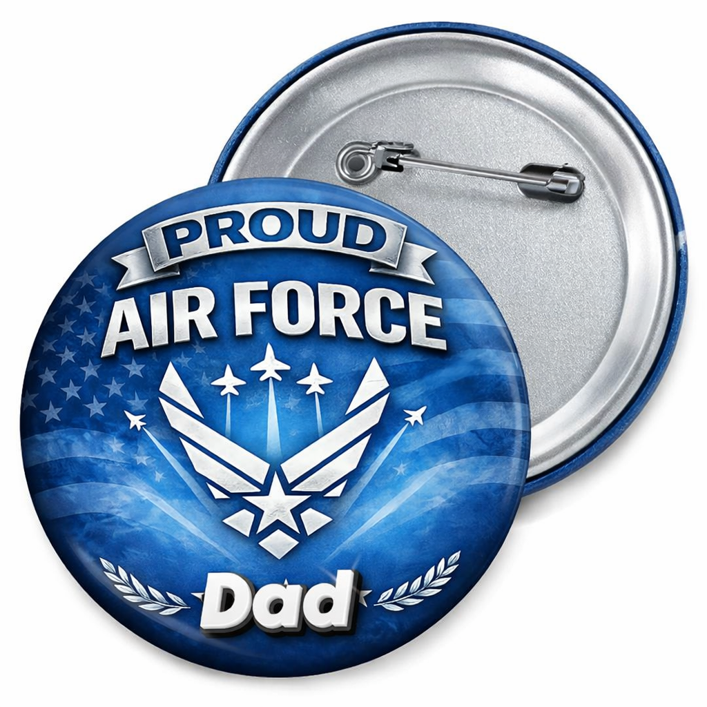 Military Family PINBACK BUTTONS