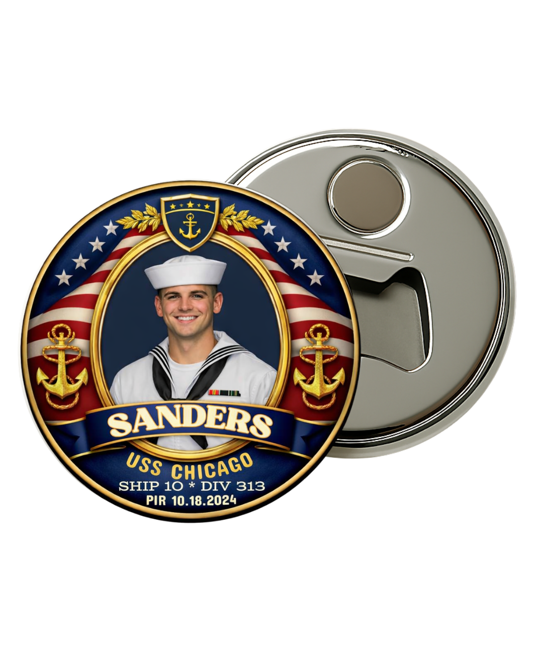US Navy Magnetic Bottle Opener