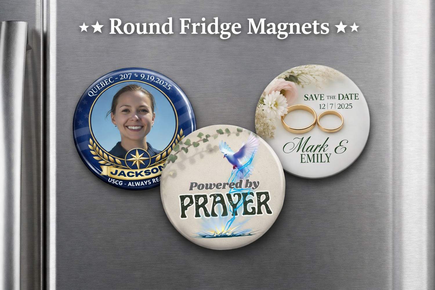 ROUND FRIDGE MAGNETS