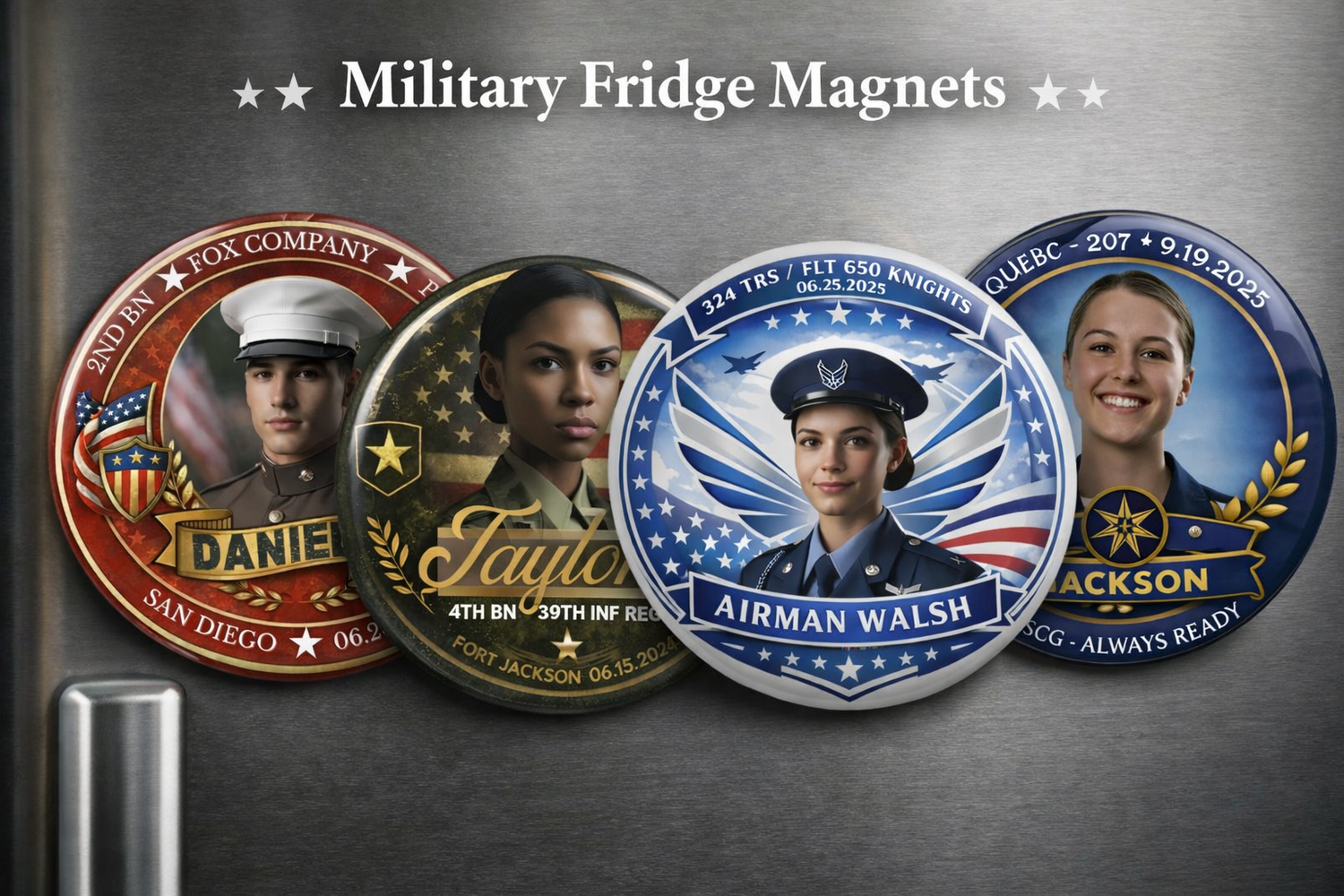 MILITARY FRIDGE MAGNETS