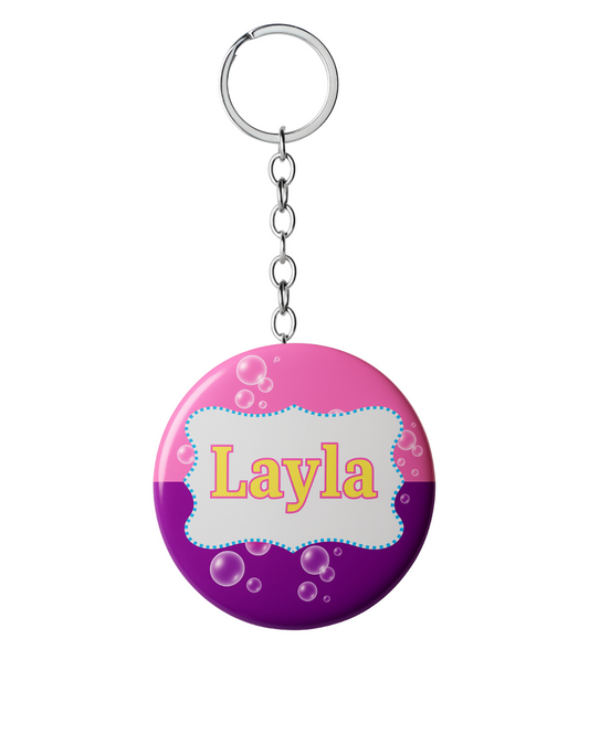 Name tag key chain