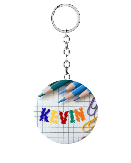 Customizable Art Name Tag Key chain
