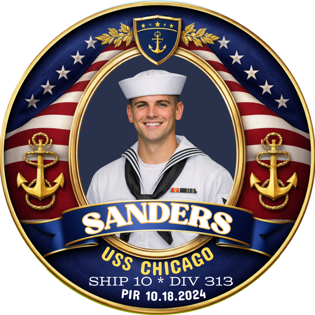 Military Fridge Magnets – Custom 2.25-Inch Personalized Keepsakes Honoring Service and Family Pride
