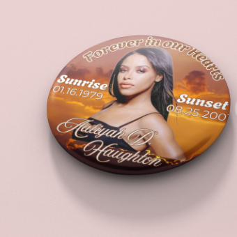 Sunset Memorial Badge Pin