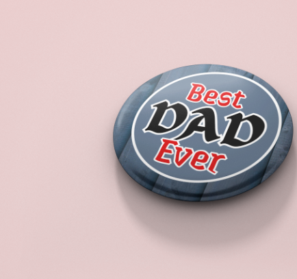 Best Dad Ever Button pin