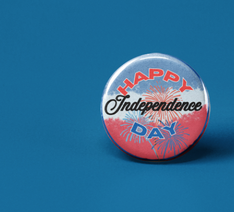 Happy Independence Day button