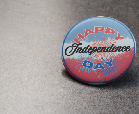 Happy Independence Day button