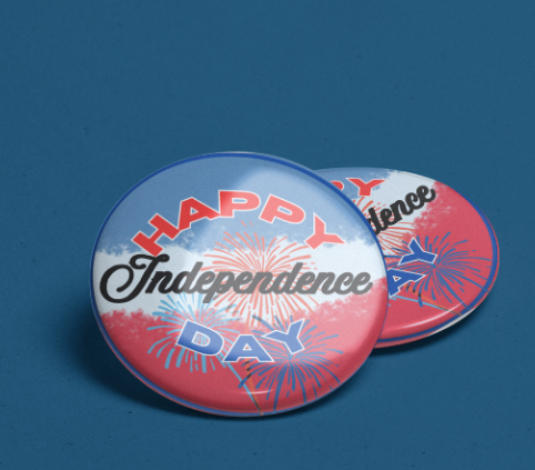Happy Independence Day button