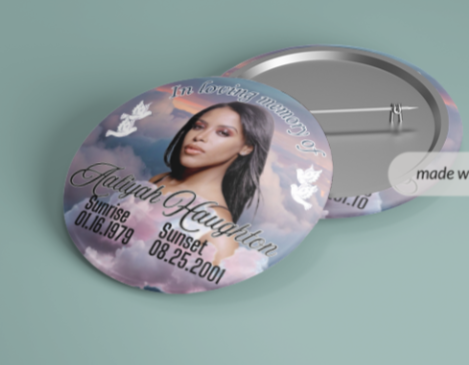 Dreamy Memorial Badge Pin