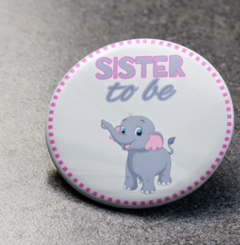 Baby Shower Family button pins