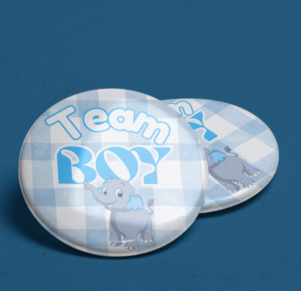 Plaid Baby shower pins