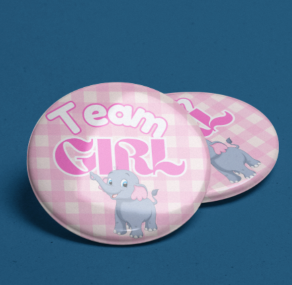Plaid Baby shower pins
