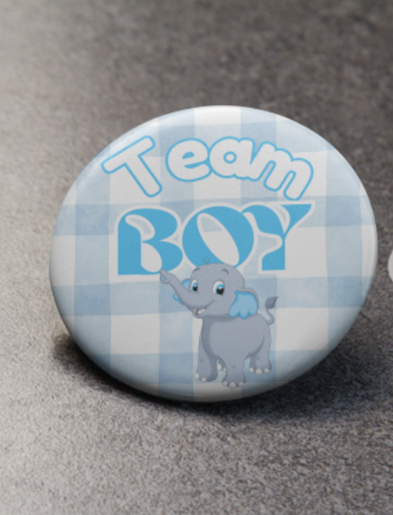 Plaid Baby shower pins