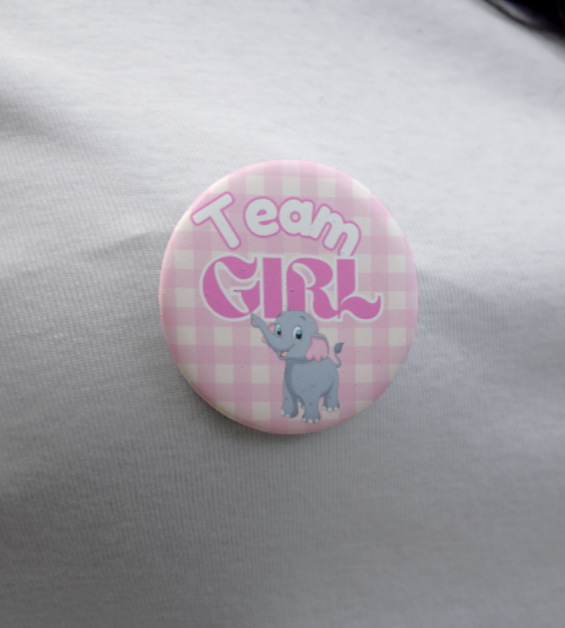 Plaid Baby shower pins