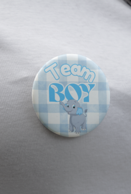 Plaid Baby shower pins