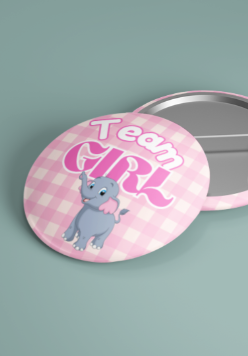 Plaid Baby shower pins