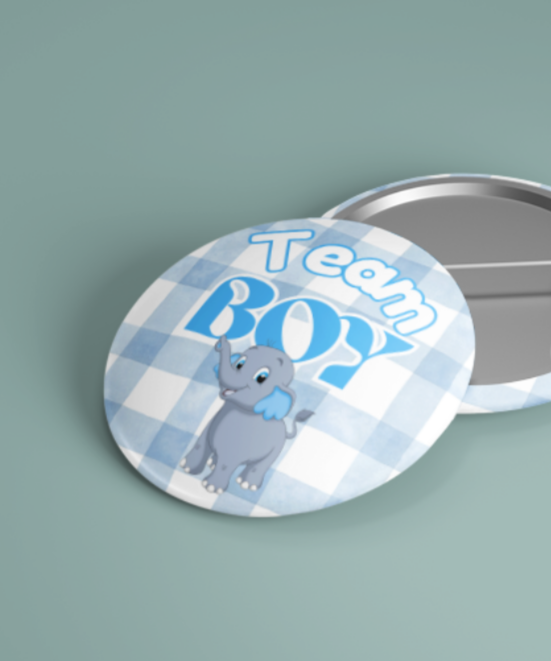 Plaid Baby shower pins