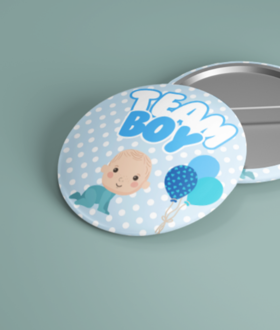 Polka dot Baby shower pins