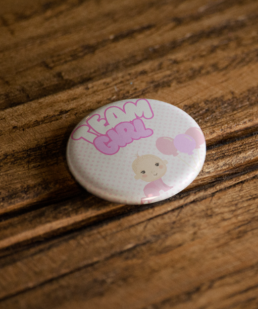 Polka dot Baby shower pins