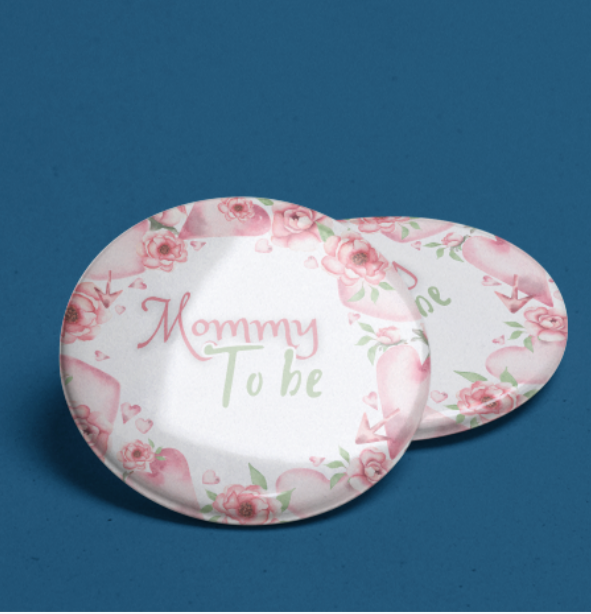 Floral Mommy/Daddy to be pins