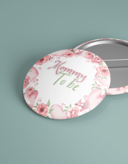 Floral Mommy/Daddy to be pins