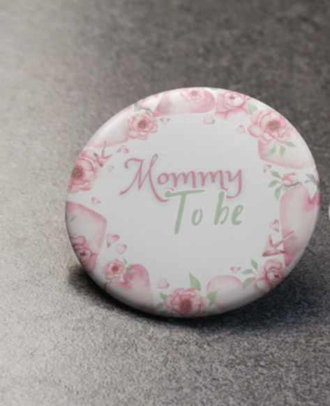 Floral Mommy/Daddy to be pins