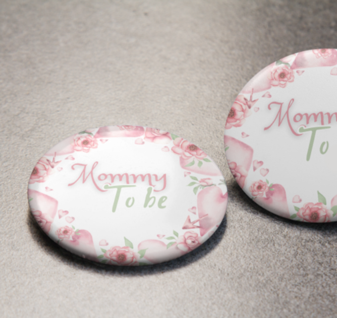 Floral Mommy/Daddy to be pins