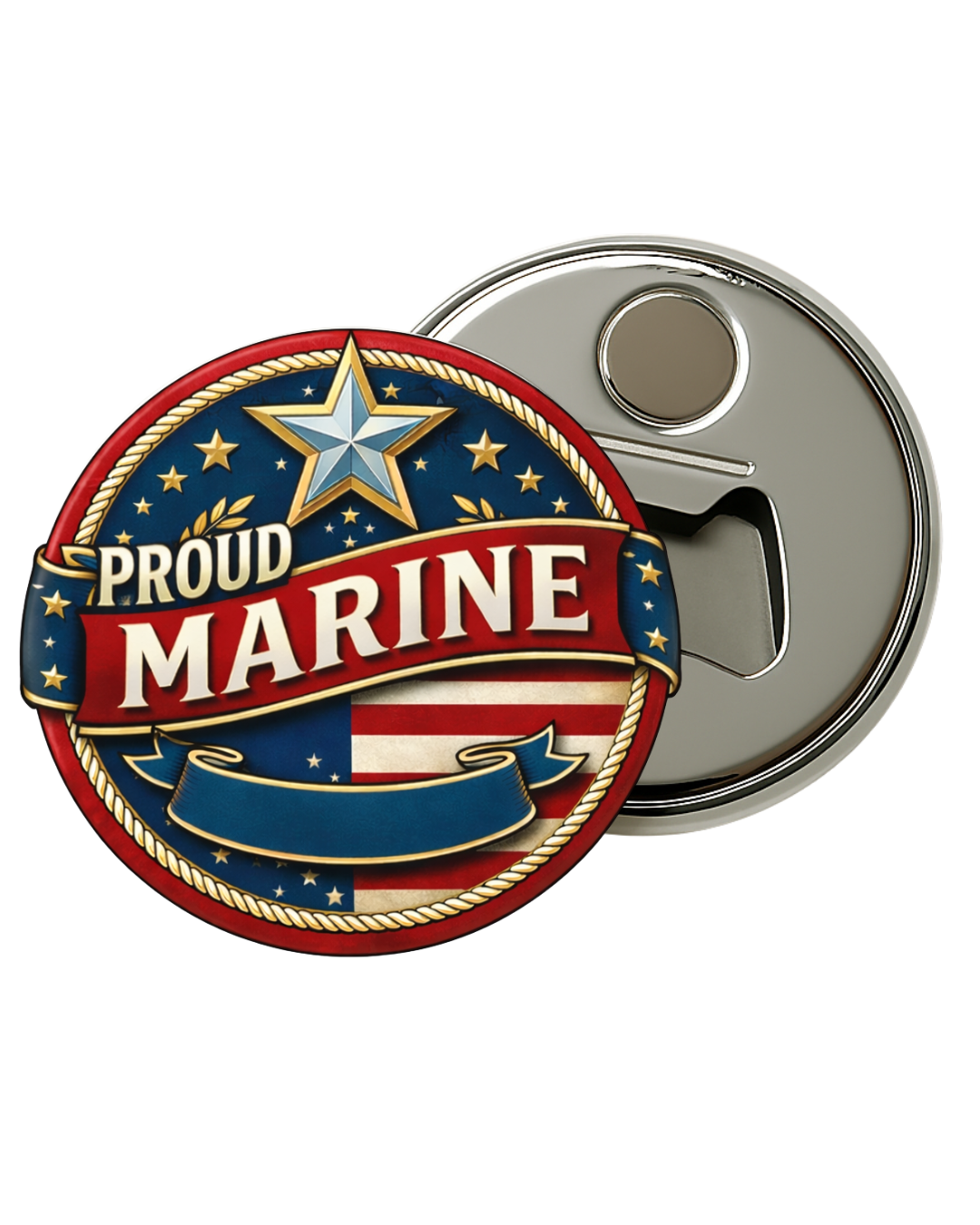 Military Family Bottle Openers – Custom 2.25-Inch Magnetic Keepsakes