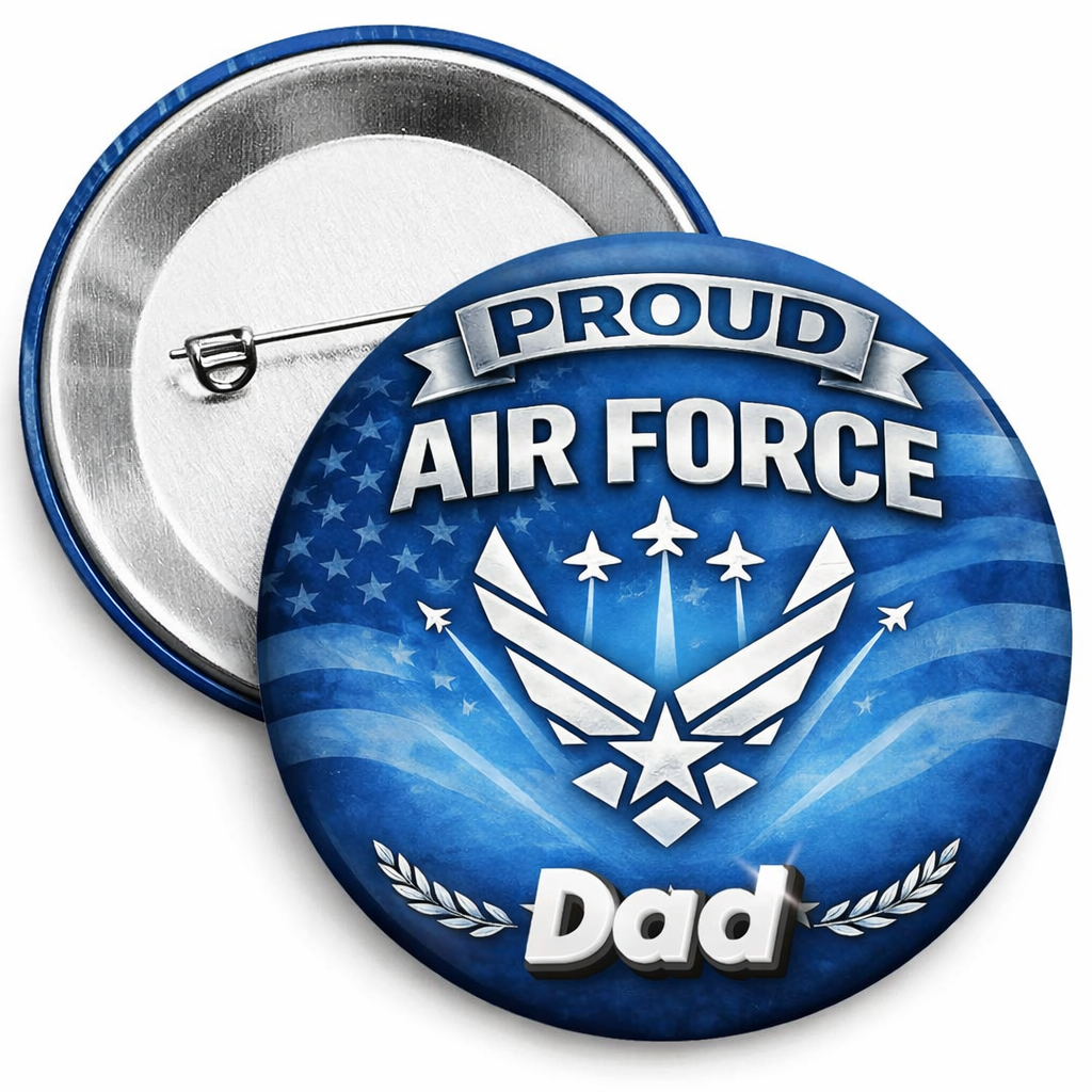 Military Family PINBACK BUTTONS