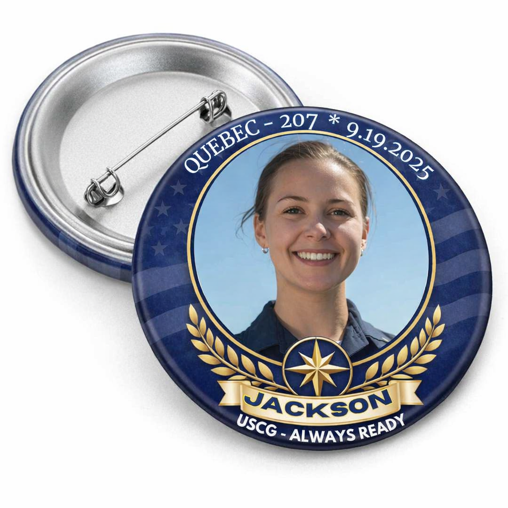 US COAST GUARD PINBACK BUTTON