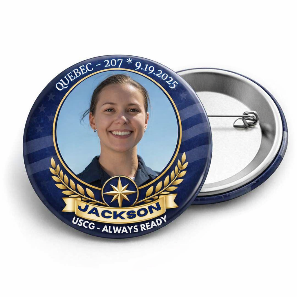 US COAST GUARD PINBACK BUTTON