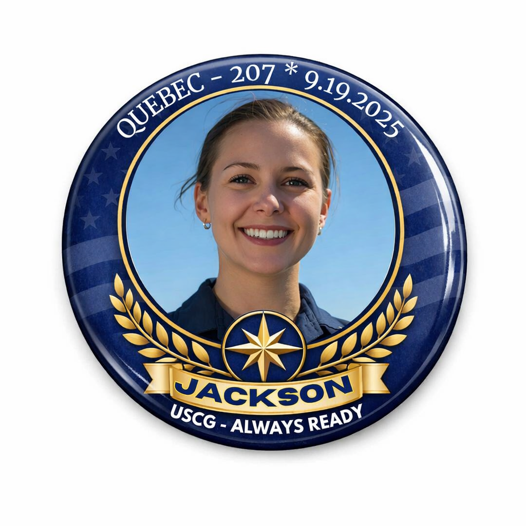 US COAST GUARD PINBACK BUTTON