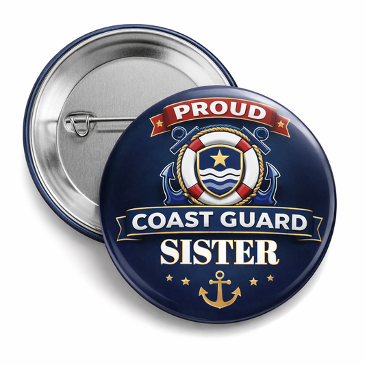 Military Family PINBACK BUTTONS