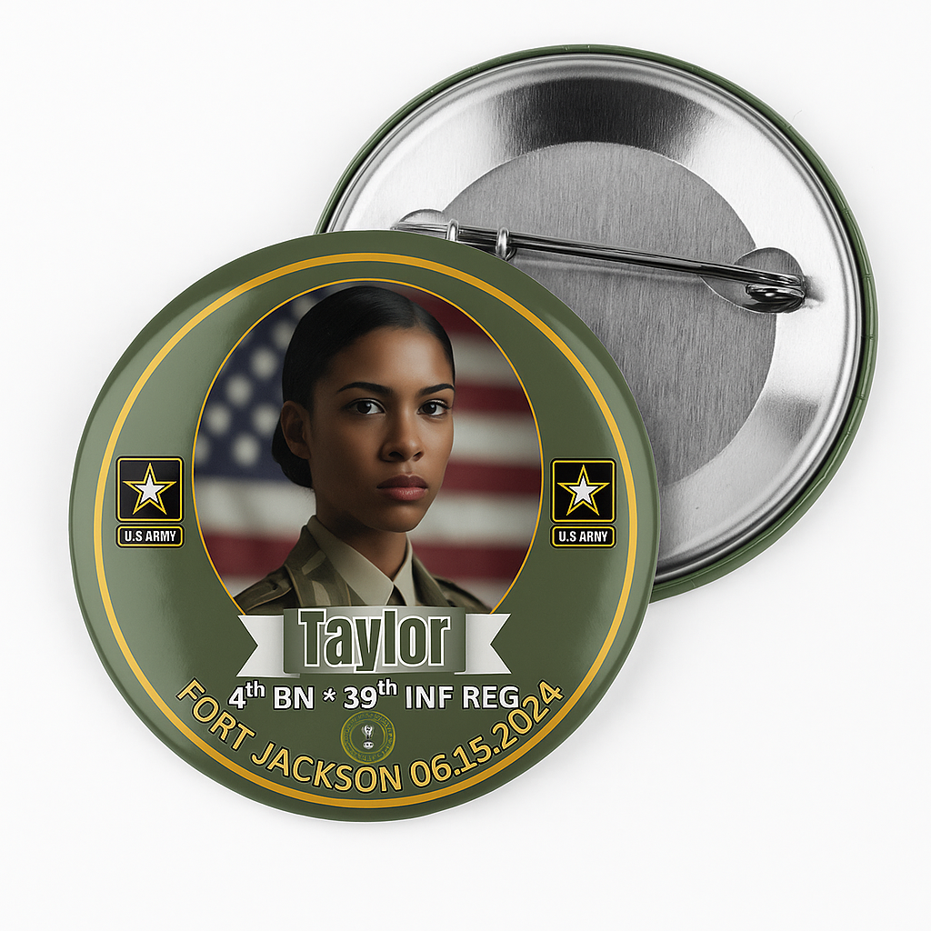 Us Army Grad Button Pin