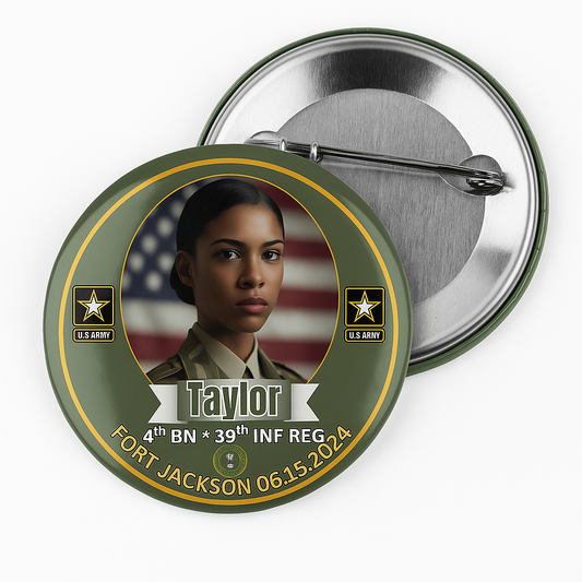 Us Army Grad Button Pin