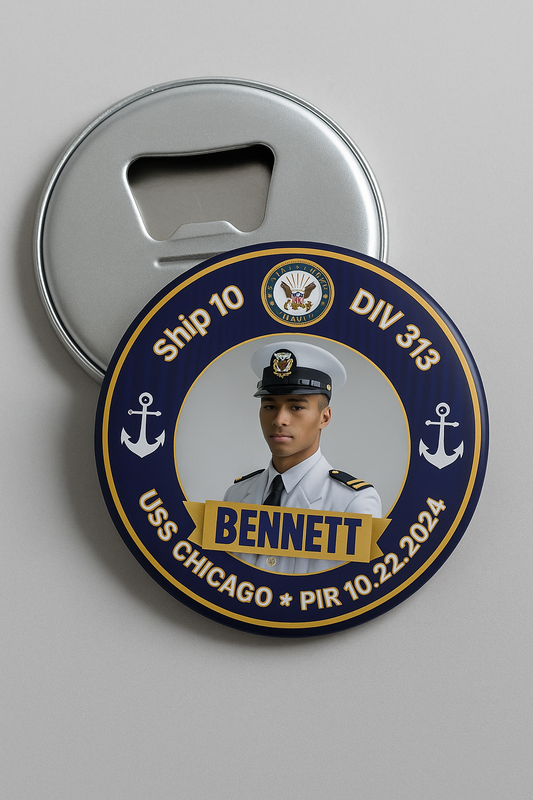 US Navy Magnetic Bottle Opener