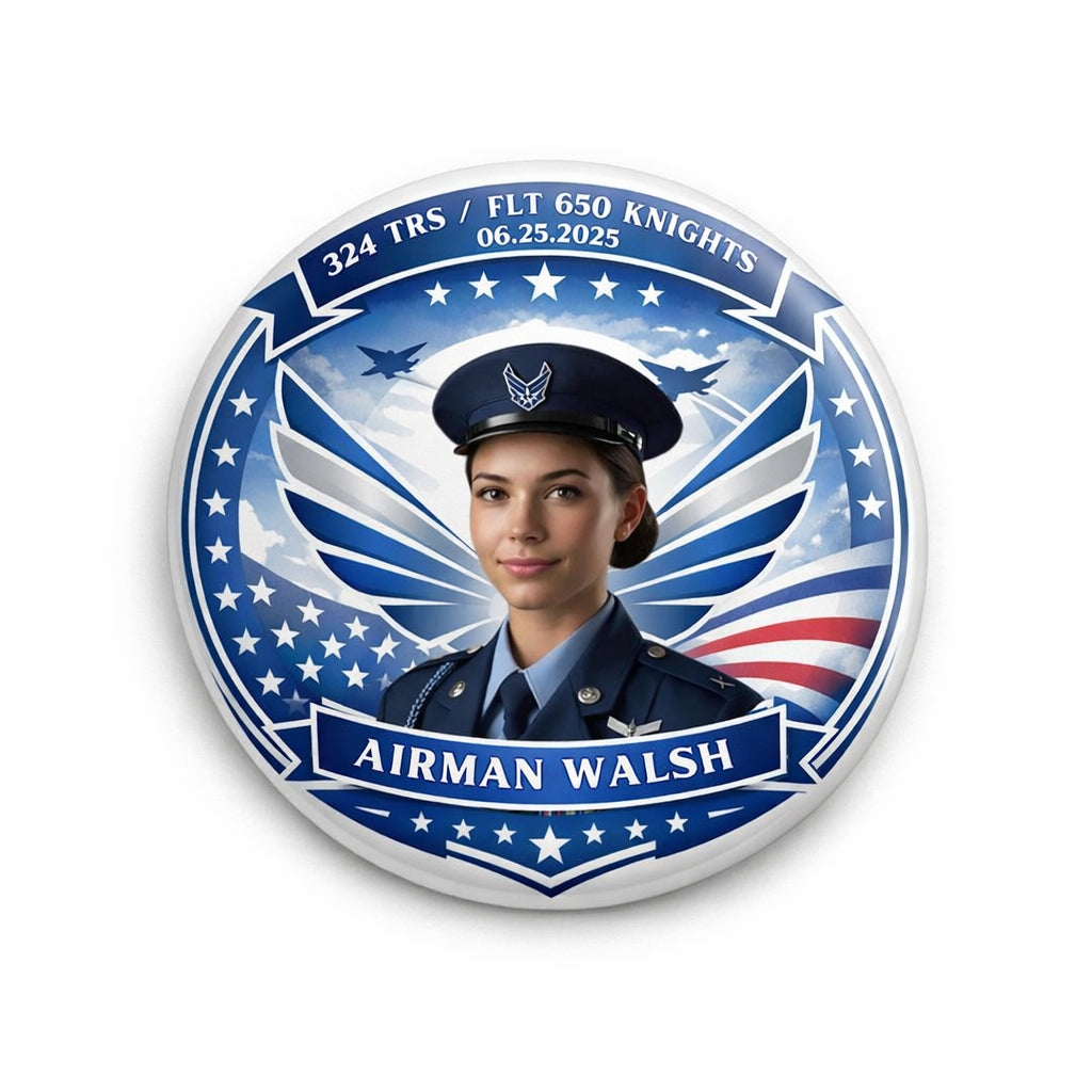 Military Fridge Magnets – Custom 2.25-Inch Personalized Keepsakes Honoring Service and Family Pride