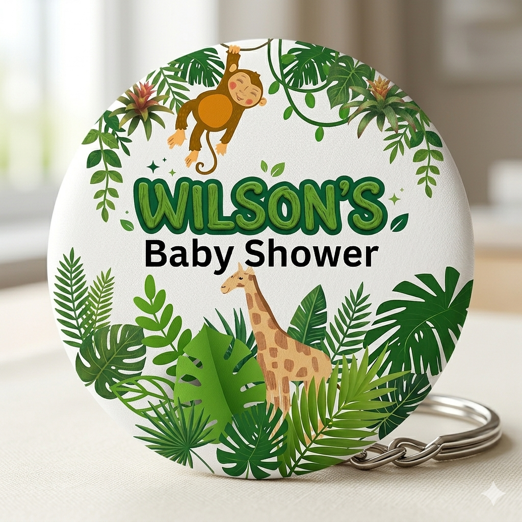 Customizable name baby shower pin