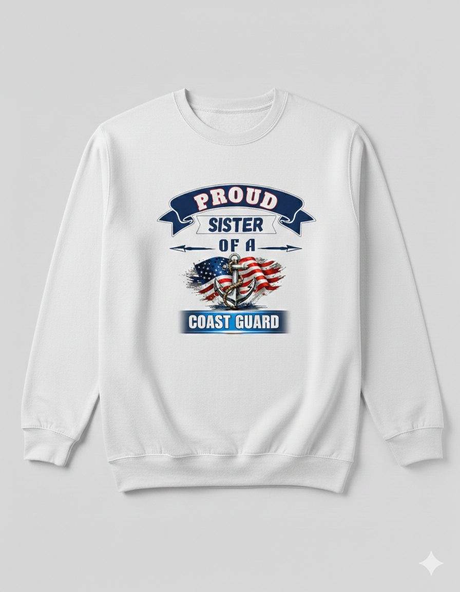 COAST GUARD FAMILY SWEATSHIRT - UNISEX & CUSTOMIZABLE