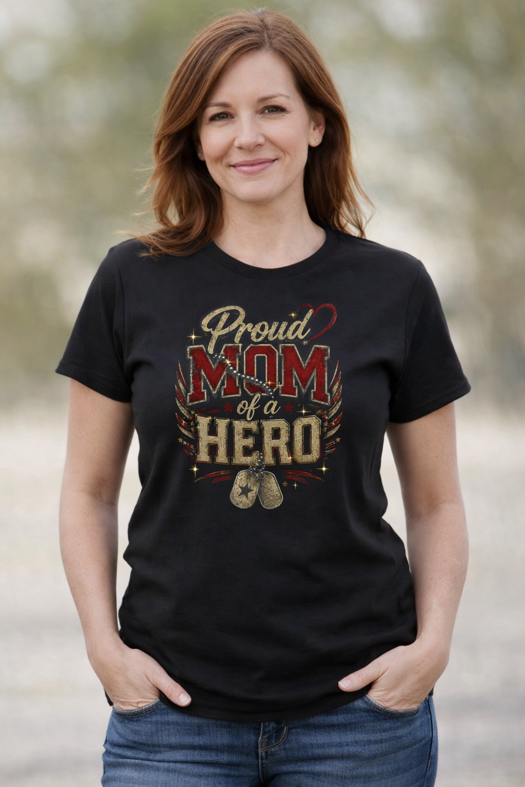 Proud Military Family Customizable TShirt for military families