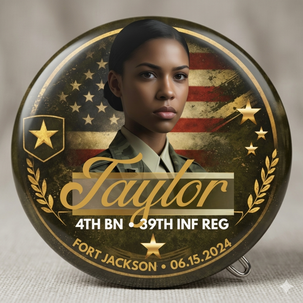 Us Army Grad Button Pin