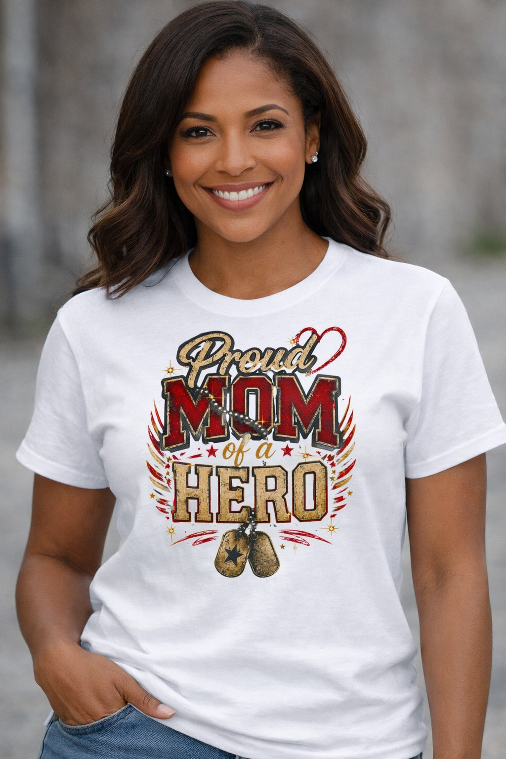 Proud Military Family Customizable TShirt for military families