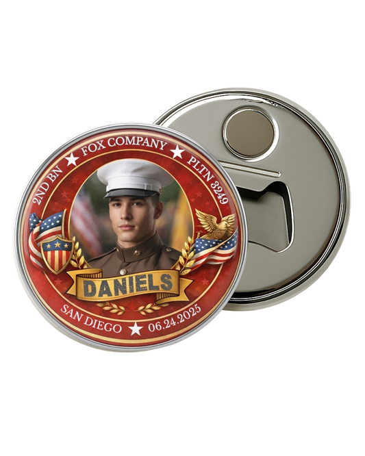 US Marine Magnetic Bottle Opener