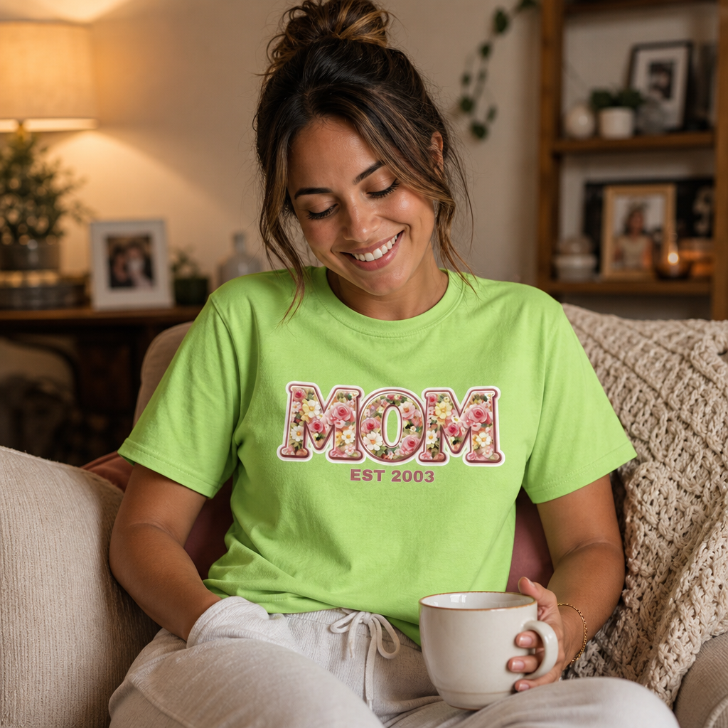 Mom Est shirt - customizable year